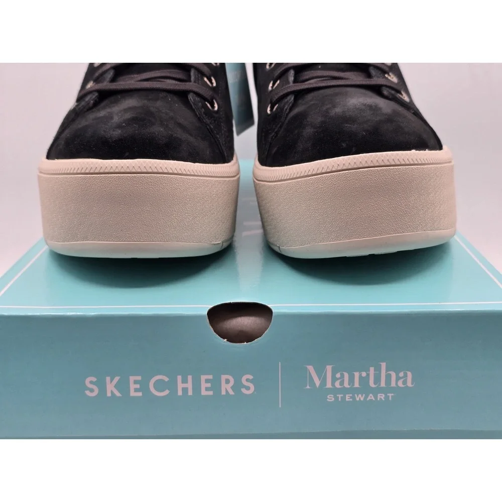 Skechers Martha Stewart Shoes Women Plateau Chic Lady Platform Black 158821 Sz 7